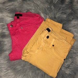 bebe colored jeans bundle